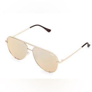 Quay High Key Gold Sunglasses
